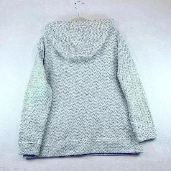 Pulse Gray/White Zip-Up Hooded Soft Women’s Plus Size 2X Jacket - Picture 2 of 7